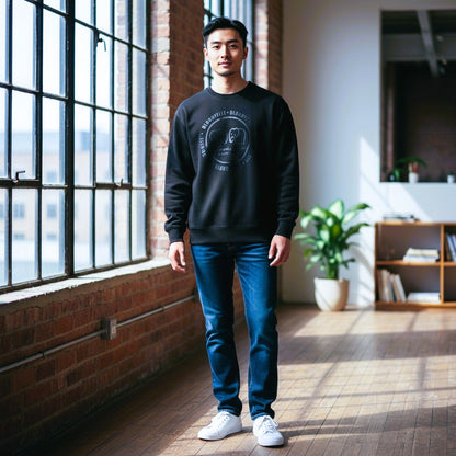 Bloodyelle black and Black Infinity Logo Sweatshirt