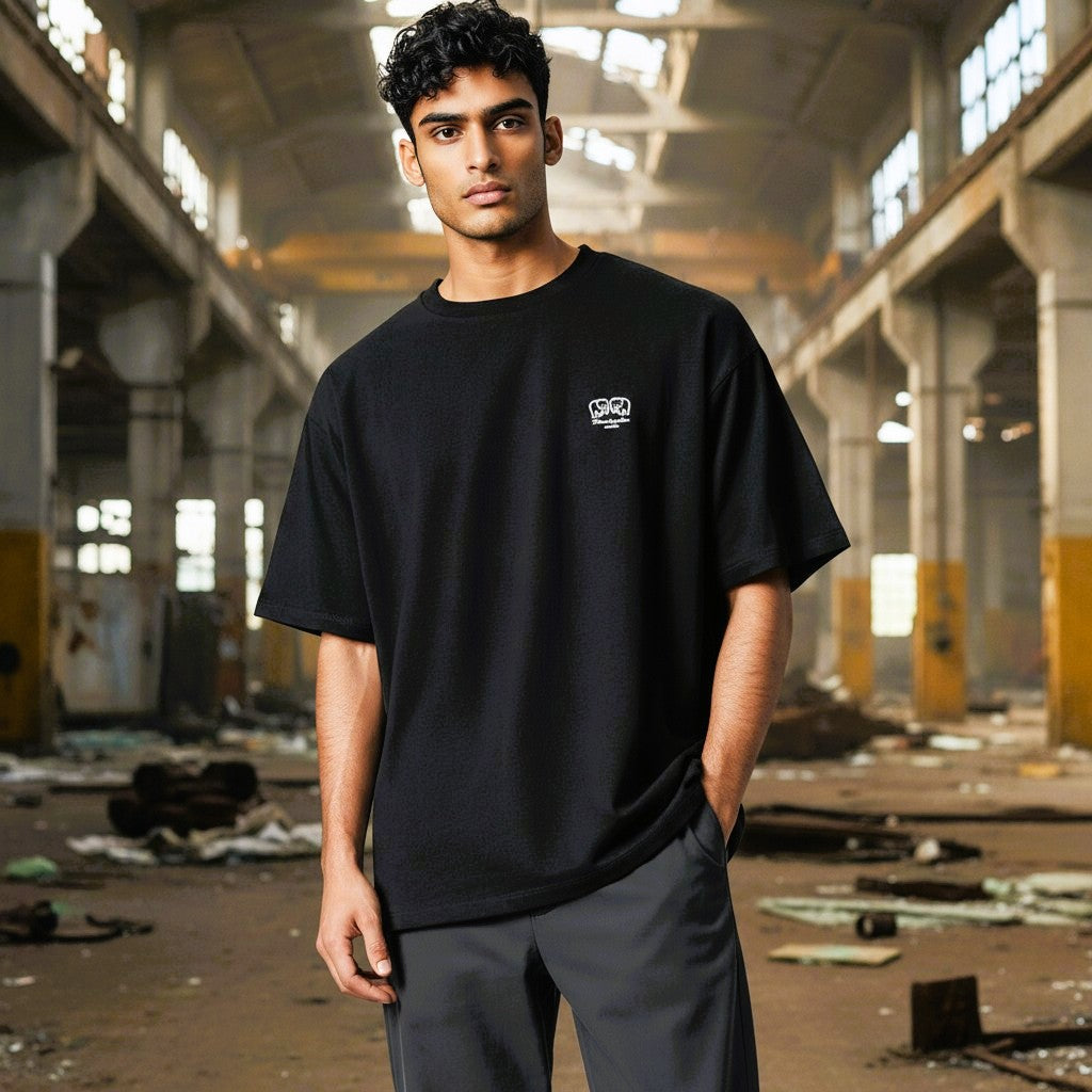 Black Bloodyelle Mini Raised Rubberised  Logo" T-Shirt