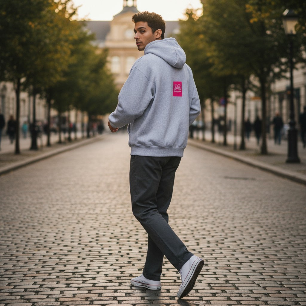 Limited Edition Double Zip Gray Bloodyelle Hoodie