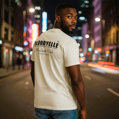 Wear With Pride - Raw Cotton and Black T-Shirt