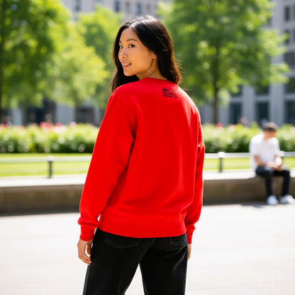 Bloodyelle Red and Black Infinity Logo Sweatshirt