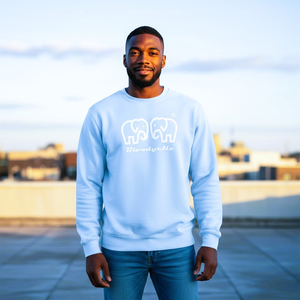 Blue Ice Elephant logo Brand Sweatshirt