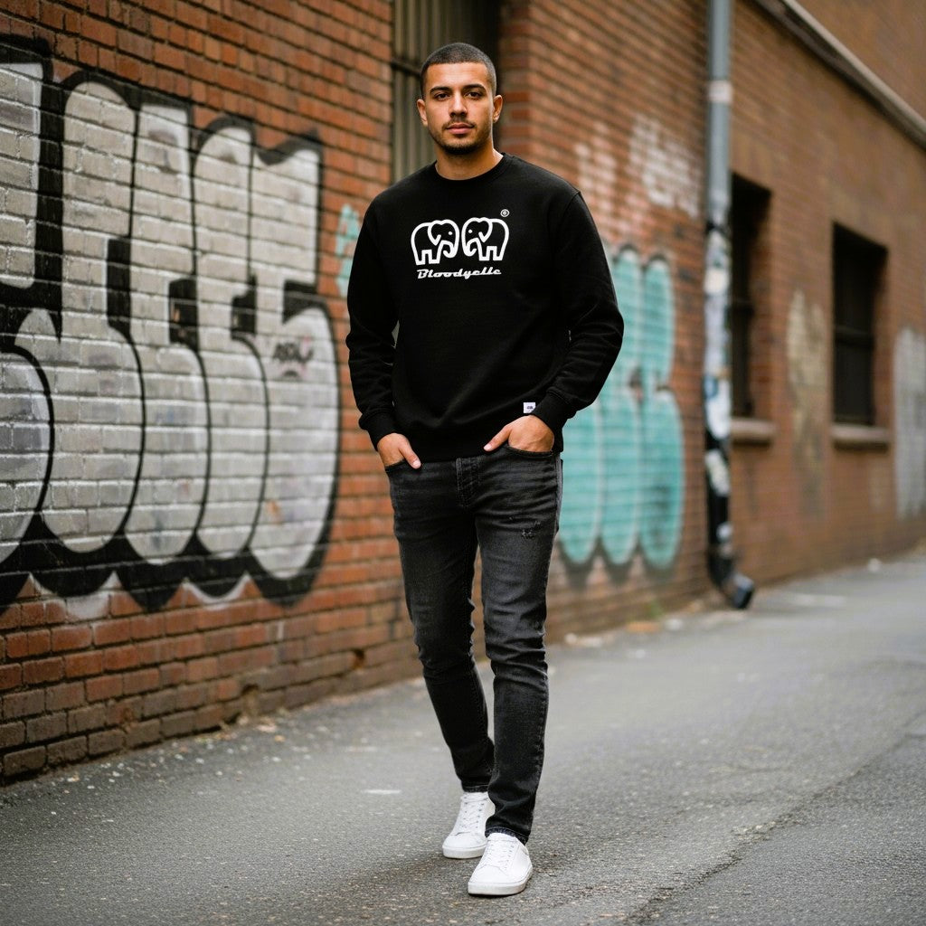 Black Elephant logo Brand Sweatshirt