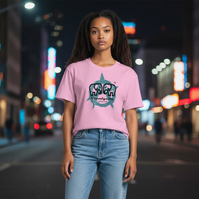 Bloodyelle Anarchy Pink and Blue Glitter T-Shirt