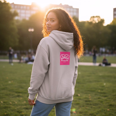 Premium Heavyweight Double Zip Stone Hoodie