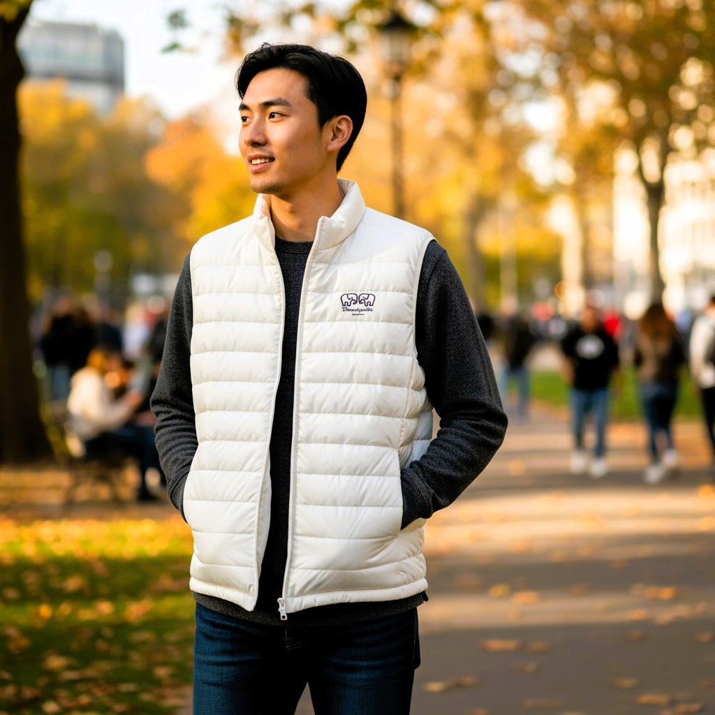White Lightweight Body Warmer