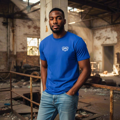 Royal Blue Bloodyelle Mini Raised Rubberised  Logo T-Shirt