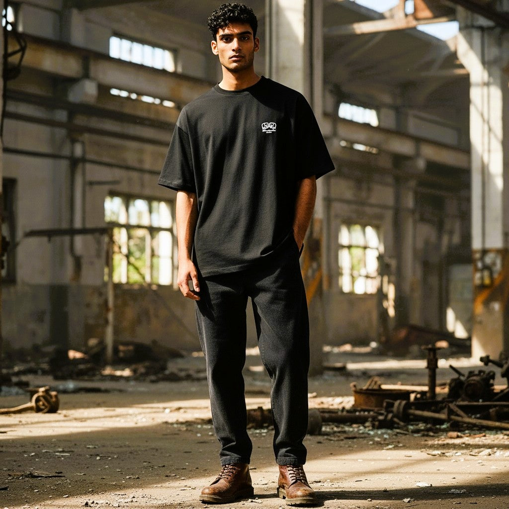 Black Bloodyelle Mini Raised Rubberised  Logo" T-Shirt